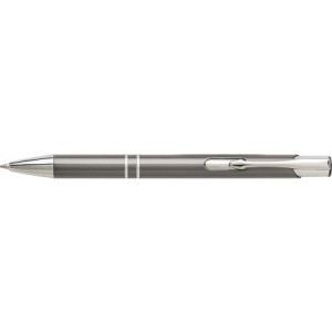 Aluminijska kemijska olovka s UV premazom, siva
