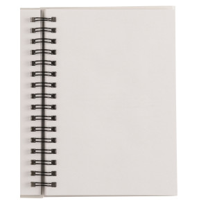 Wire bound notebook with sticky notes, Transparent