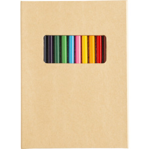 Cardboard colouring folder, Brown
