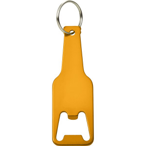 Aluminium bottle opener key chain, Black