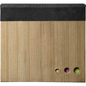 Note block with sticky notes, Black