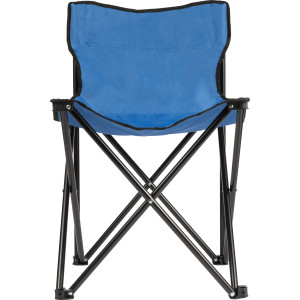 Polyester (600D) foldable beach chair, cobalt blue