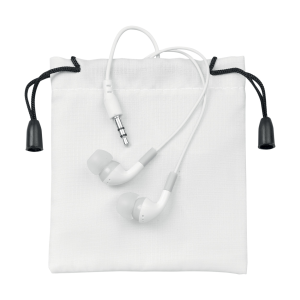 Cimex plastične Tehnologija/Zvučnici i slušalice u vrećici od poliestera, bijele boje