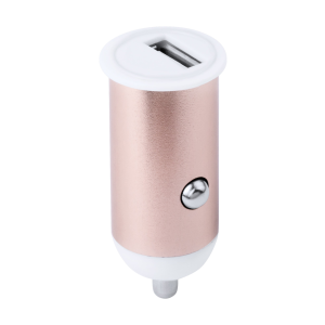 Bozix, aluminijski USB punjač za automobil s baterijom od 1000 mAh, srebrne boje