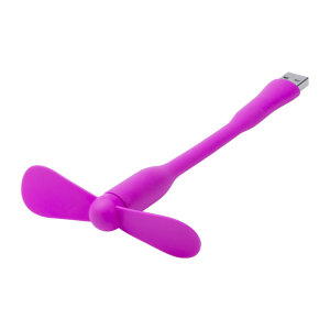 Levant, plastični mobilni ventilator s micro USB priključkom, roze boje