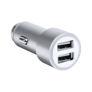 Hesmel, aluminijski USB punjač za automobil s 2 USB priključka