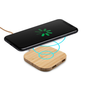 Bamboo wireless charger 10W B'RIGHT | Jazzlyn wood