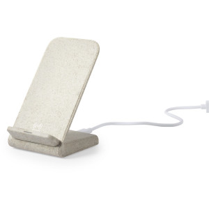 Wheat straw wireless charger 5W-10W, phone stand neutral