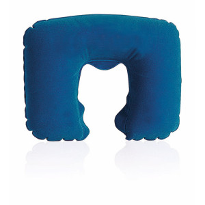 Inflatable travel pillow navy blue