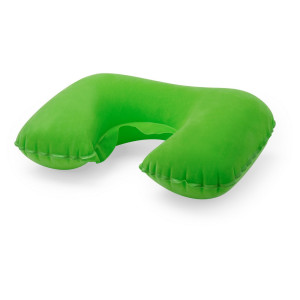 Inflatable travel pillow light green