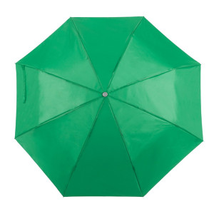 Manual umbrella, foldable green