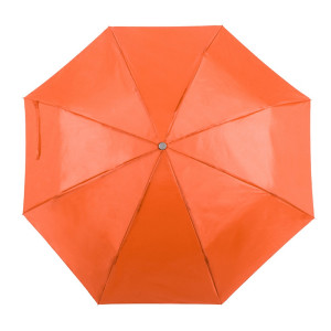 Manual umbrella, foldable orange