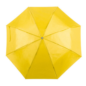 Manual umbrella, foldable yellow