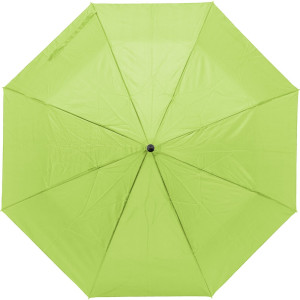 Foldable umbrella, shopping bag lime green