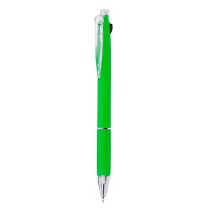 Erasable ball pen, multicolour ink, mechanical pencil green