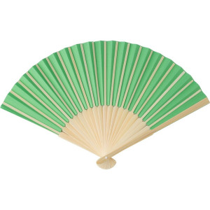Bamboo hand fan lime