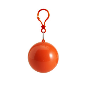 Poncho in ball orange