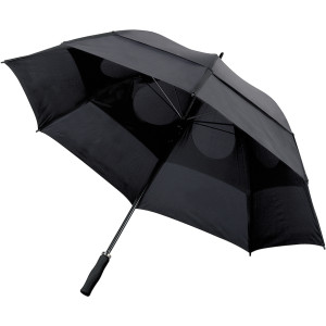 Windproof manual umbrella black