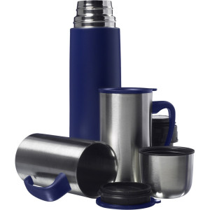 Thermos 500 ml and 2 mugs 300 ml navy blue