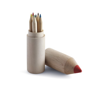 Colour pencil set wood