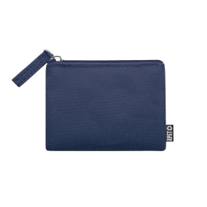 RPET key wallet, coin purse navy blue