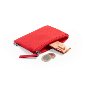 RPET key wallet, coin purse red