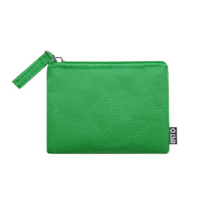 RPET key wallet, coin purse green