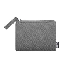RPET key wallet, coin purse grey