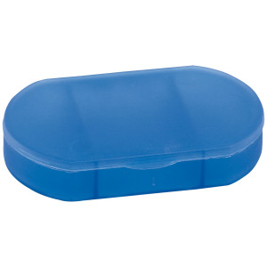 Pill box with 3 compartments navy blue