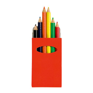 Colour pencil set red