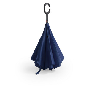 Reversible manual umbrella navy blue