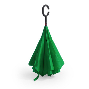 Reversible manual umbrella green