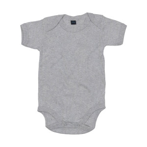 Baby Bodysuit Heather Grey Melange 0-3