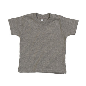 Baby T-Shirt Heather Grey Melange Organic 3-6