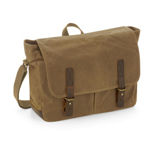 Heritage Waxed Canvas Messenger Desert Sand One Size