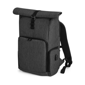 Q-Tech Charge Roll-Top Backpack Granite Marl One Size
