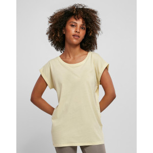 Ladies Extended Shoulder Tee Soft Yellow 3XL