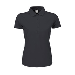 Ladies Luxury Stretch Polo Dark Grey M