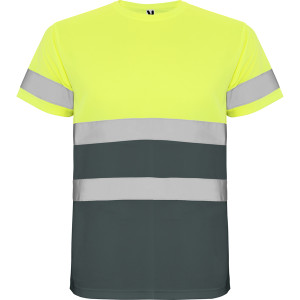 AV DELTA T-SHIRT S/S LEAD/FLUOR YELLOW
