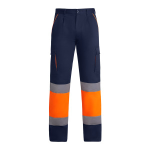 AV ENIX WINTER PANTS S/54 NAVY BLUE/FLUOR ORANGE