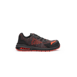 WORKWEAR SHOES RUBY S/47 BLACK/MELANGE RED/JOB RED