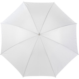 Polyester (190T) umbrella Rosemarie white
