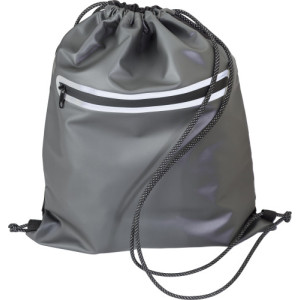Polyester (600D) waterproof drawstring backpack Jorge grey