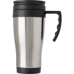Stainless steel travel mug Dev silver