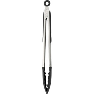 Stainless steel tongs Maeve black/silver