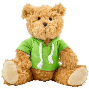 Plush teddy bear Monty green