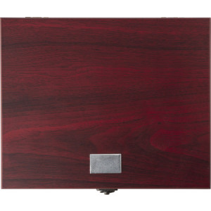 Wooden wine gift set Emil brown