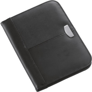 Bonded leather folder Rosa black