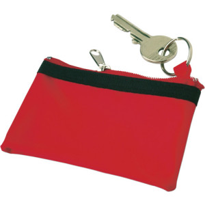 Nylon (70D) key wallet Sheridan red