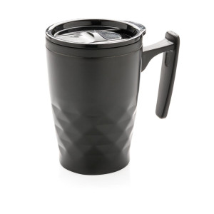 Prijenosna šalica za kavu sa geometrijskim uzorkom, crne boje